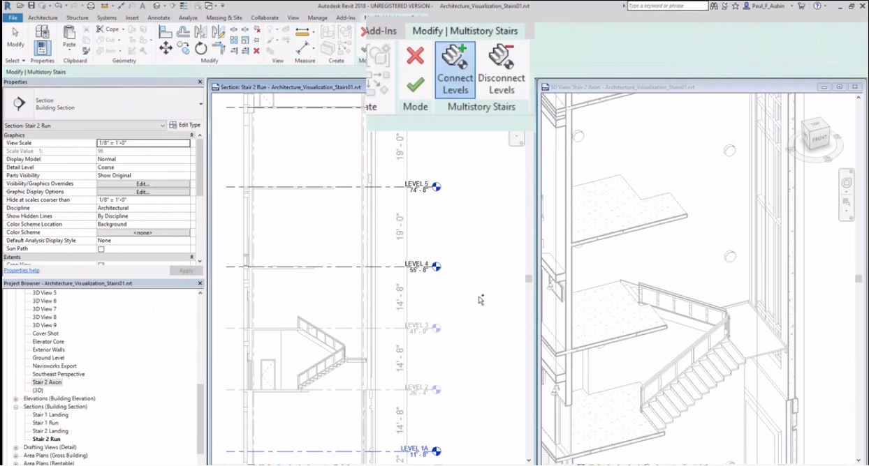 Crea de forma ágil escaleras para interconexión de niveles con Autodesk Revit - Colombia